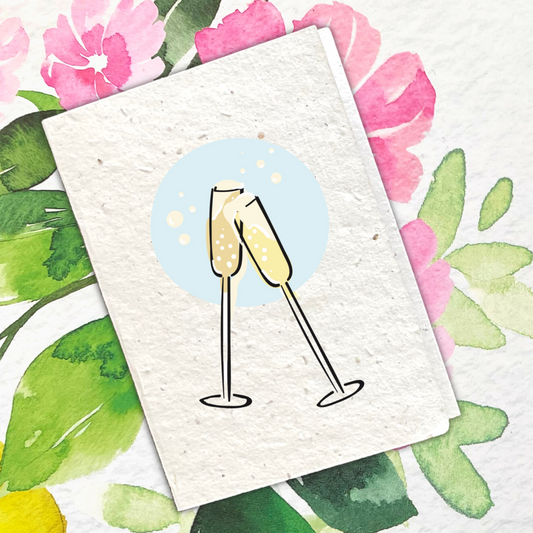 Champagne Flutes - Pocket Pun (3 per order)