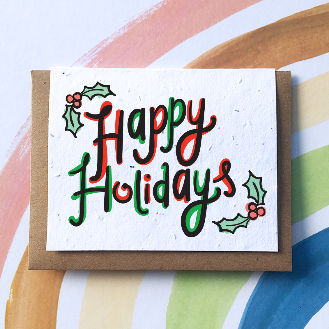 <img src="holidays.jpg" alt="Happy holidays Christmas sustainable zero waste greeting card">